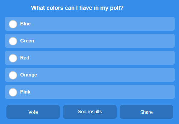 Illustration of Interactive Poll Creation