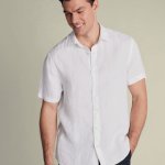 Mens Short Sleeved Cotton Button Up