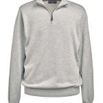 Mens Quarter Zip Knitted Jumper